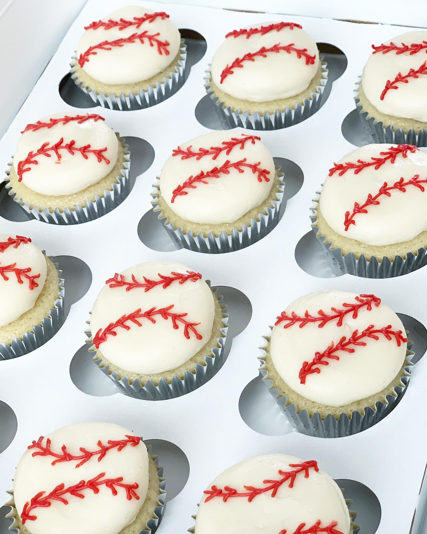 Baseball Cupcakes