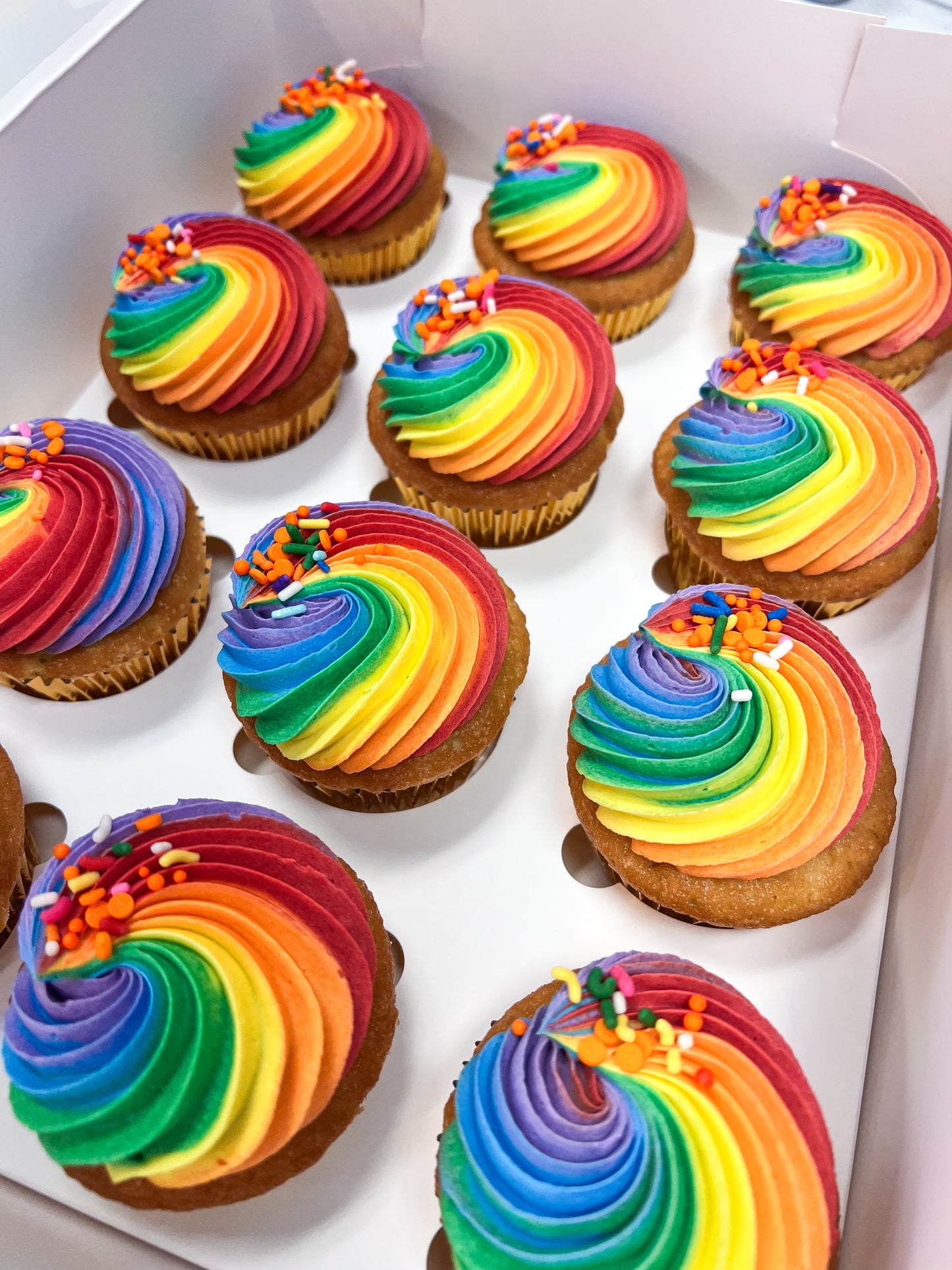 Rainbow Cupcakes