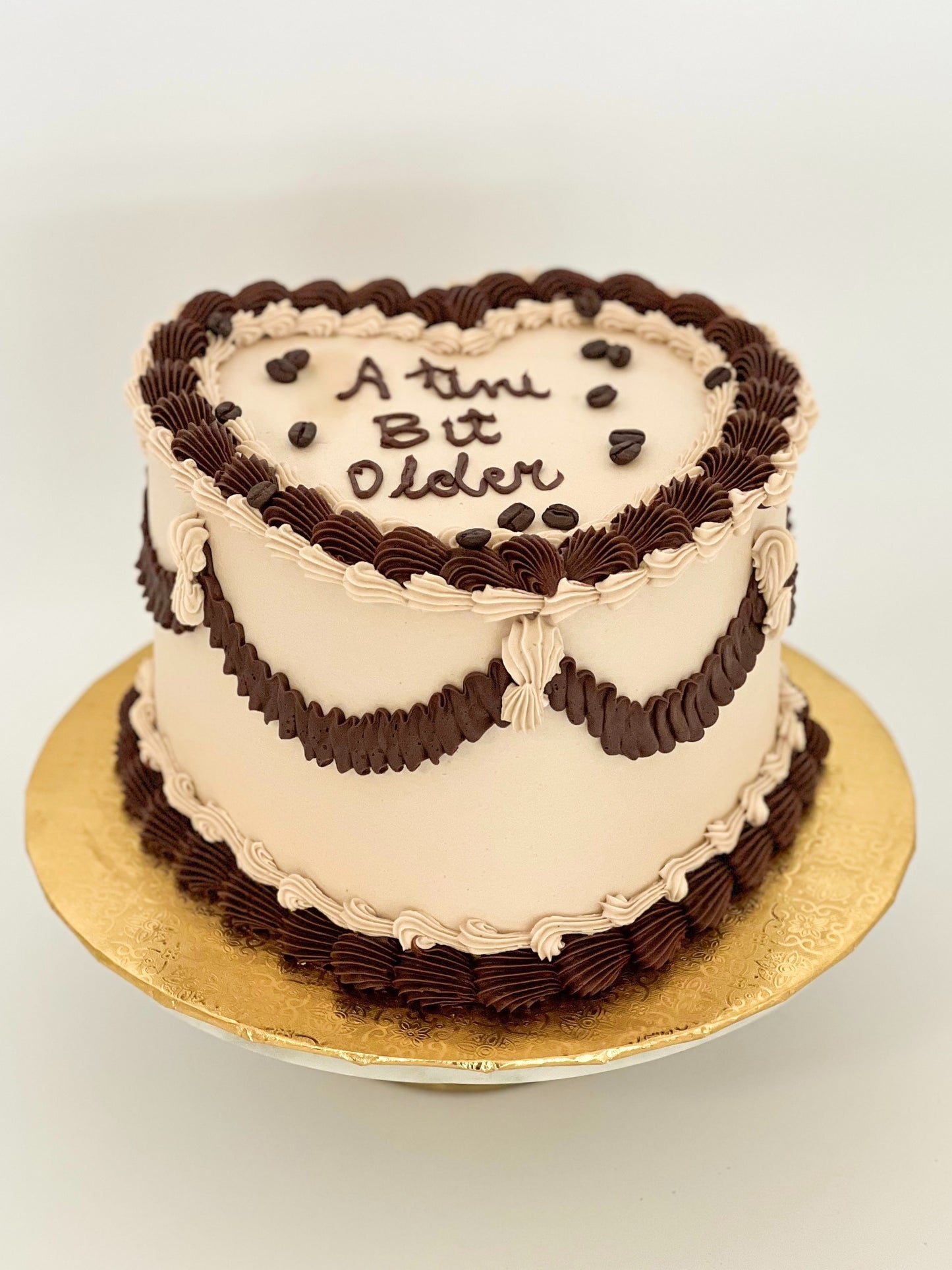 Tini Bit Older Espresso Heart Cake