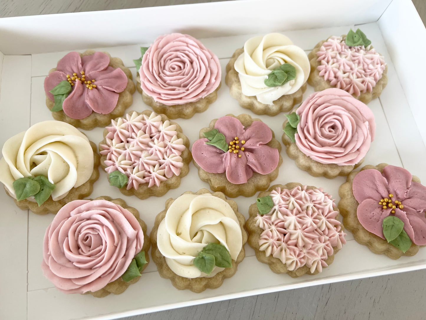 Floral Buttercream Cookies