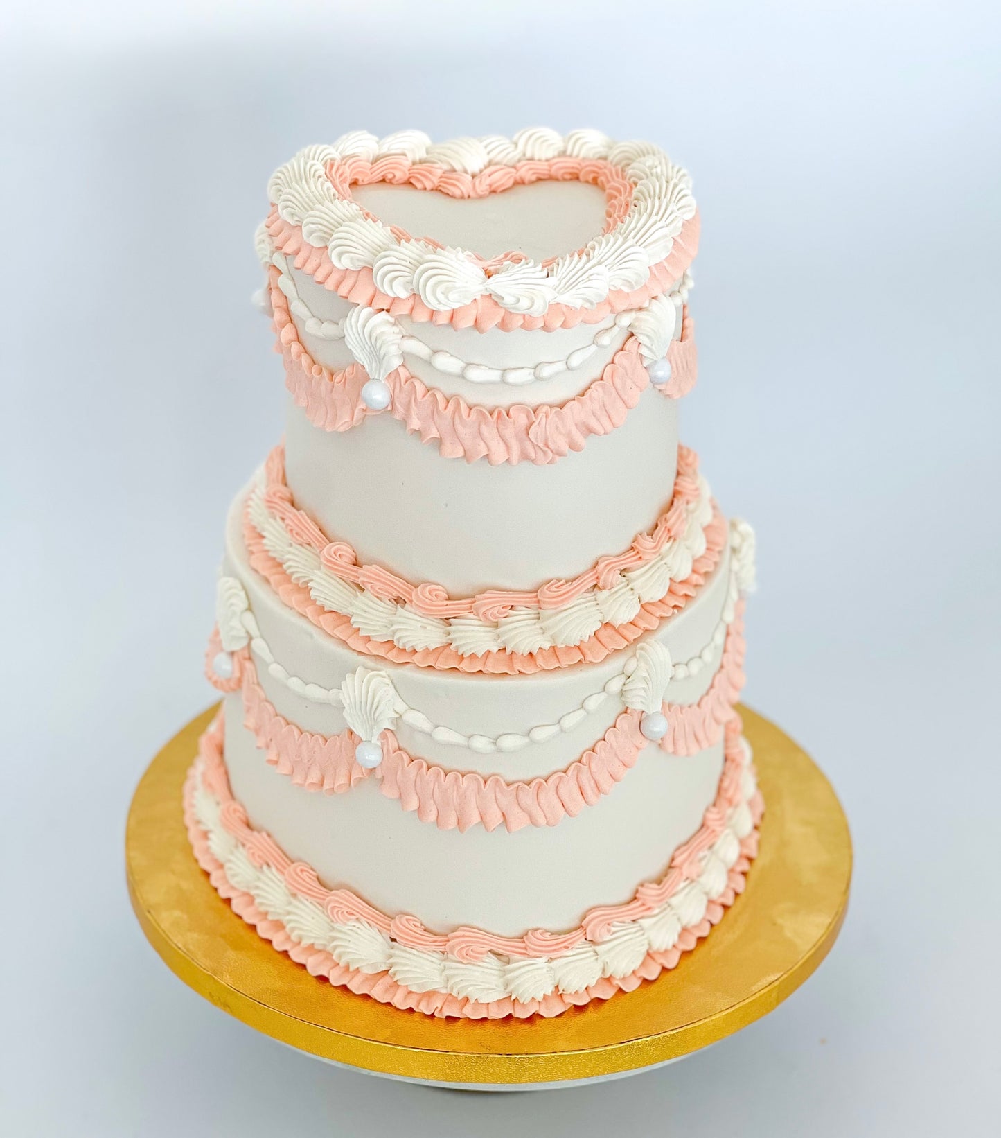Vintage Heart Cake