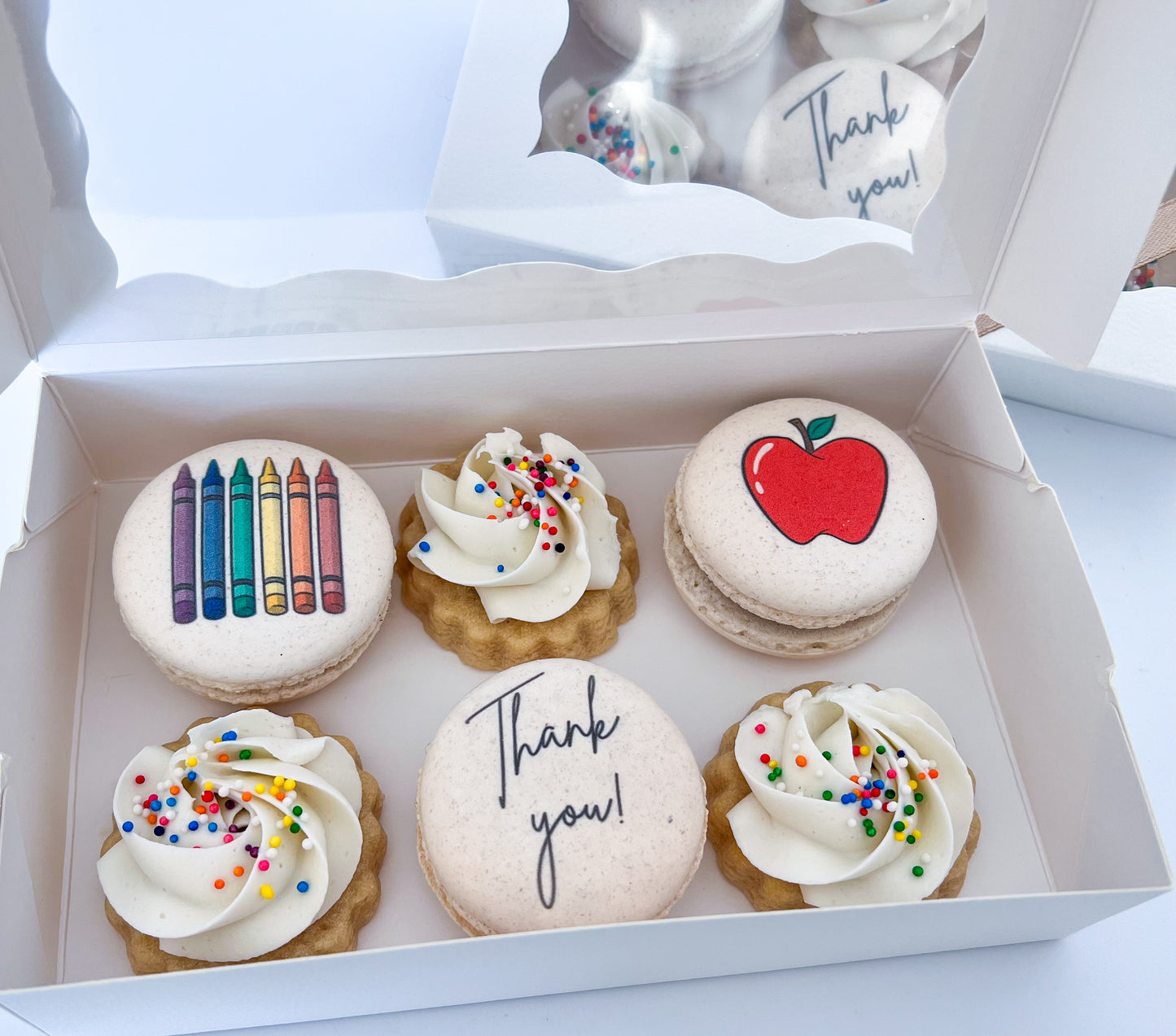 Teacher Appreciation Macaron & Cookie Box
