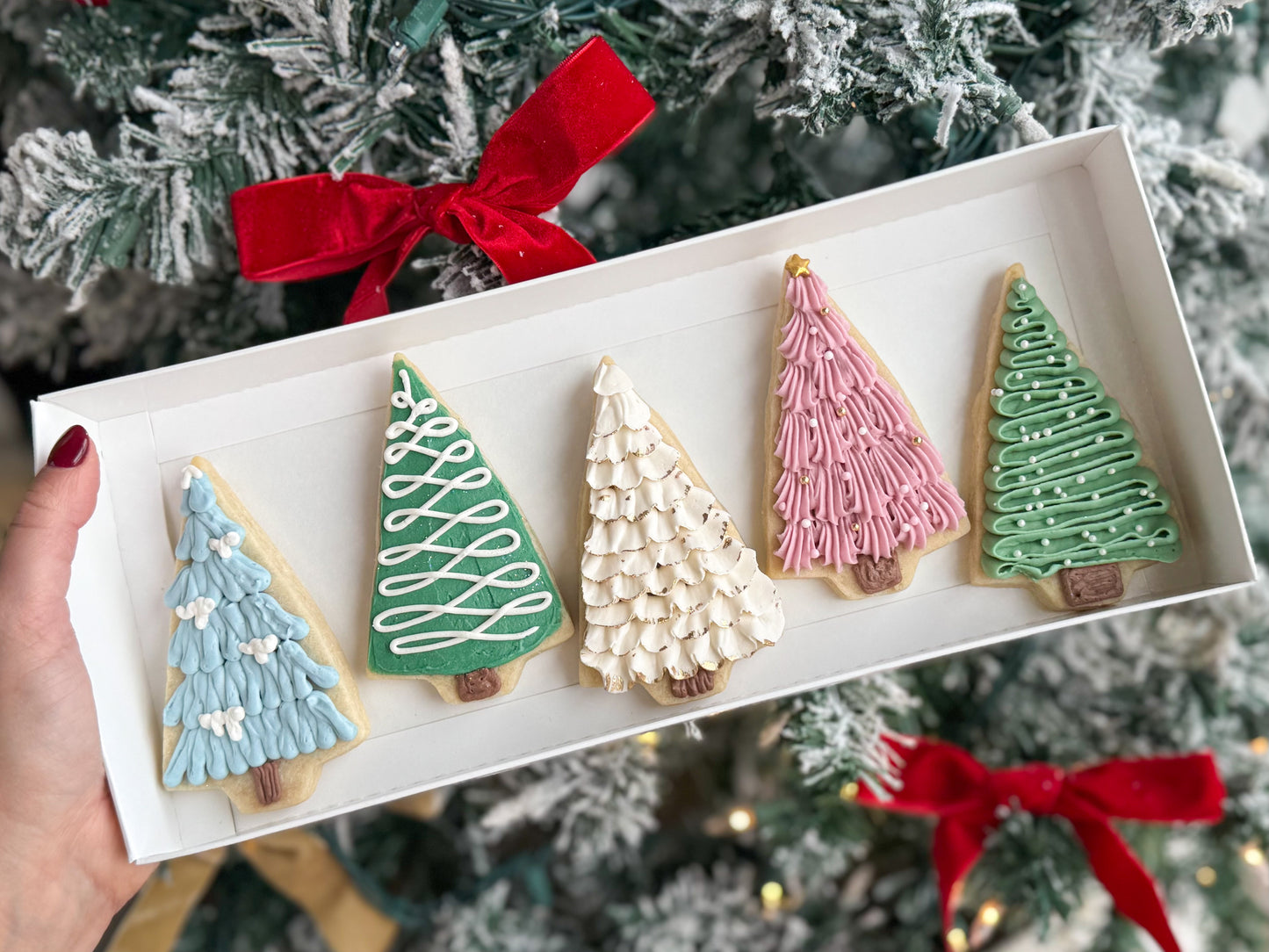 Winter Tree Cookie Box