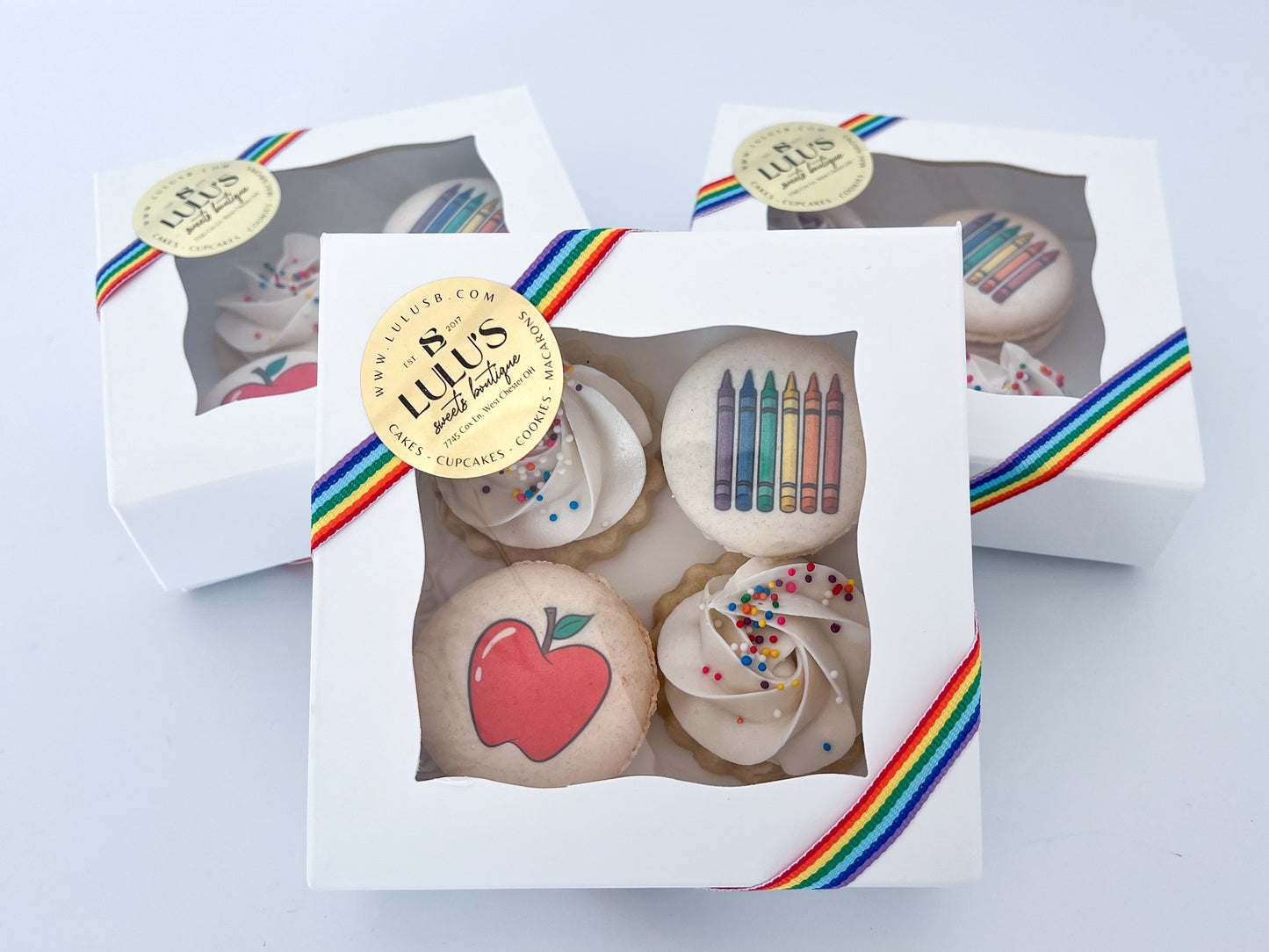 Back to School Cookies and Macarons Combo Box
