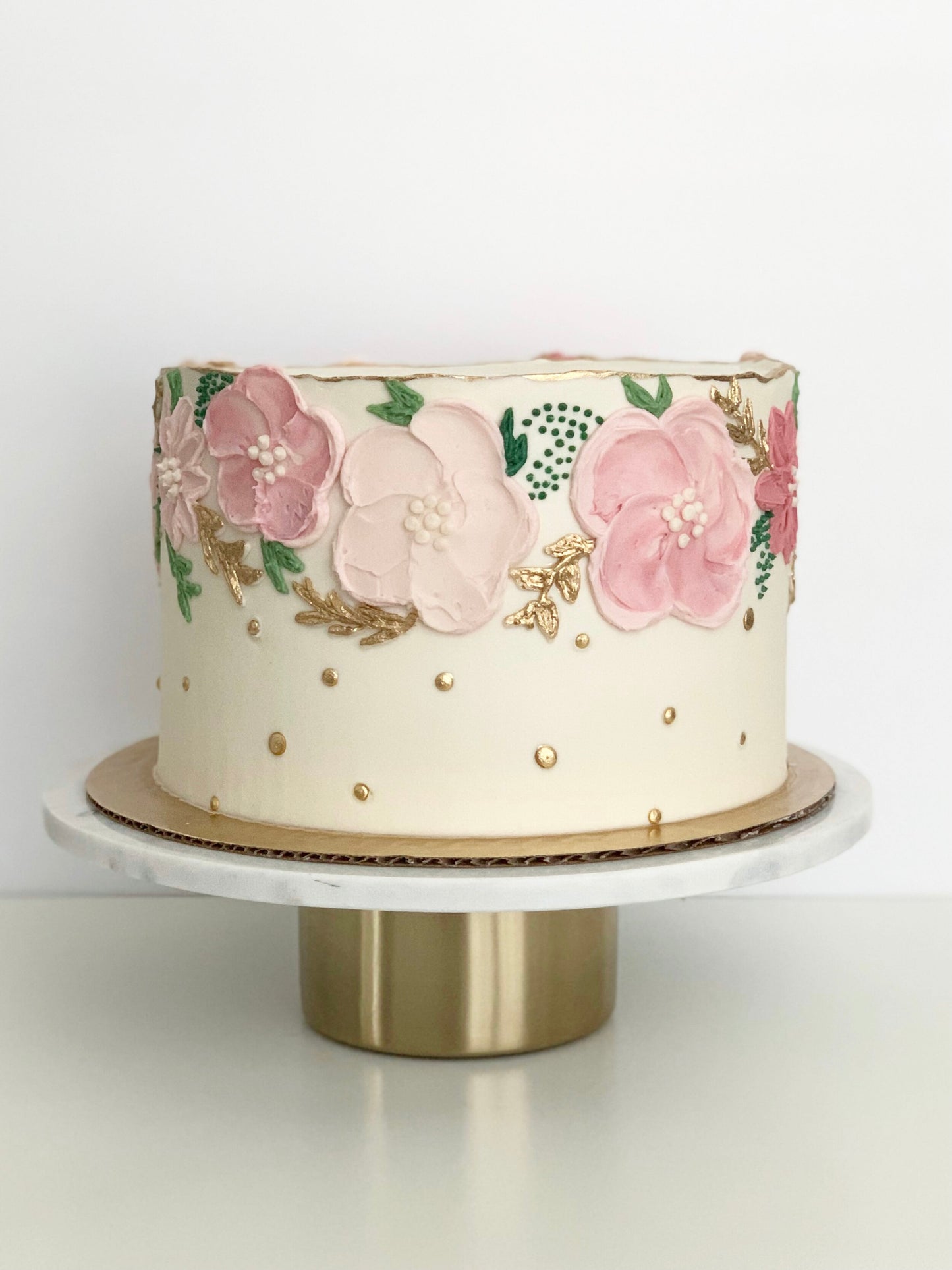 Painted Florals Cake