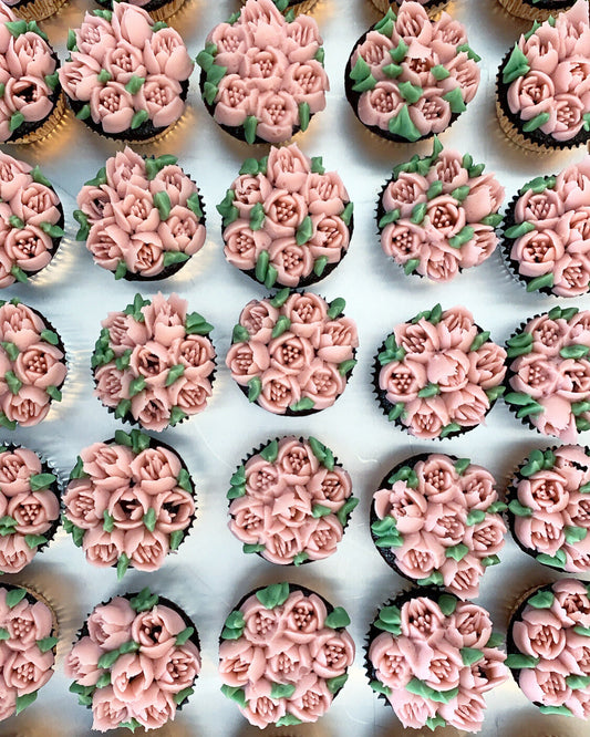 Buttercream Tulip Cupcakes