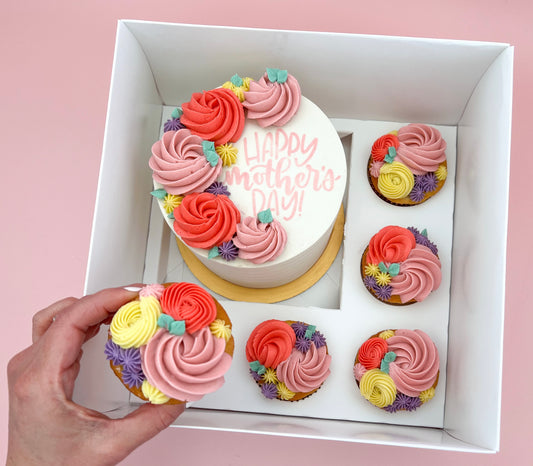 Mother's Day Cake & Cupcakes Bento Box