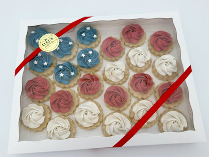 4th of July Flag Mini Cookies