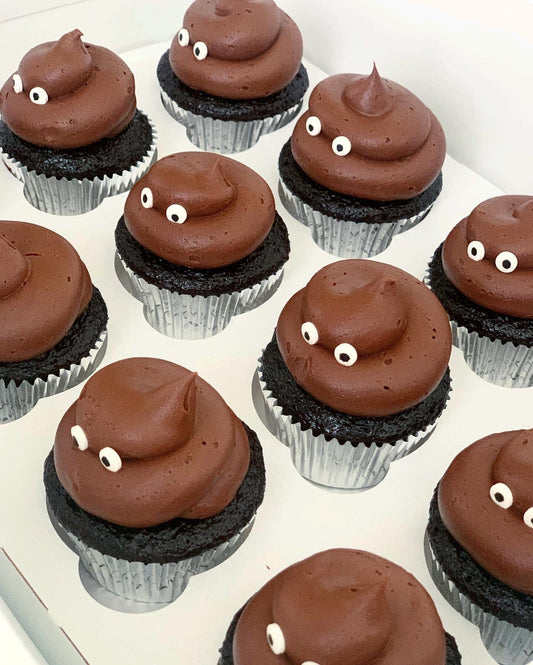 Poop Emoji Cupcakes