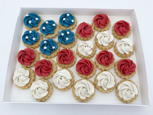 4th of July Flag Mini Cookies