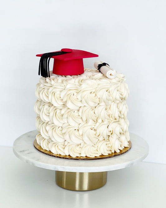 Rosettes With Graduation Details Cake