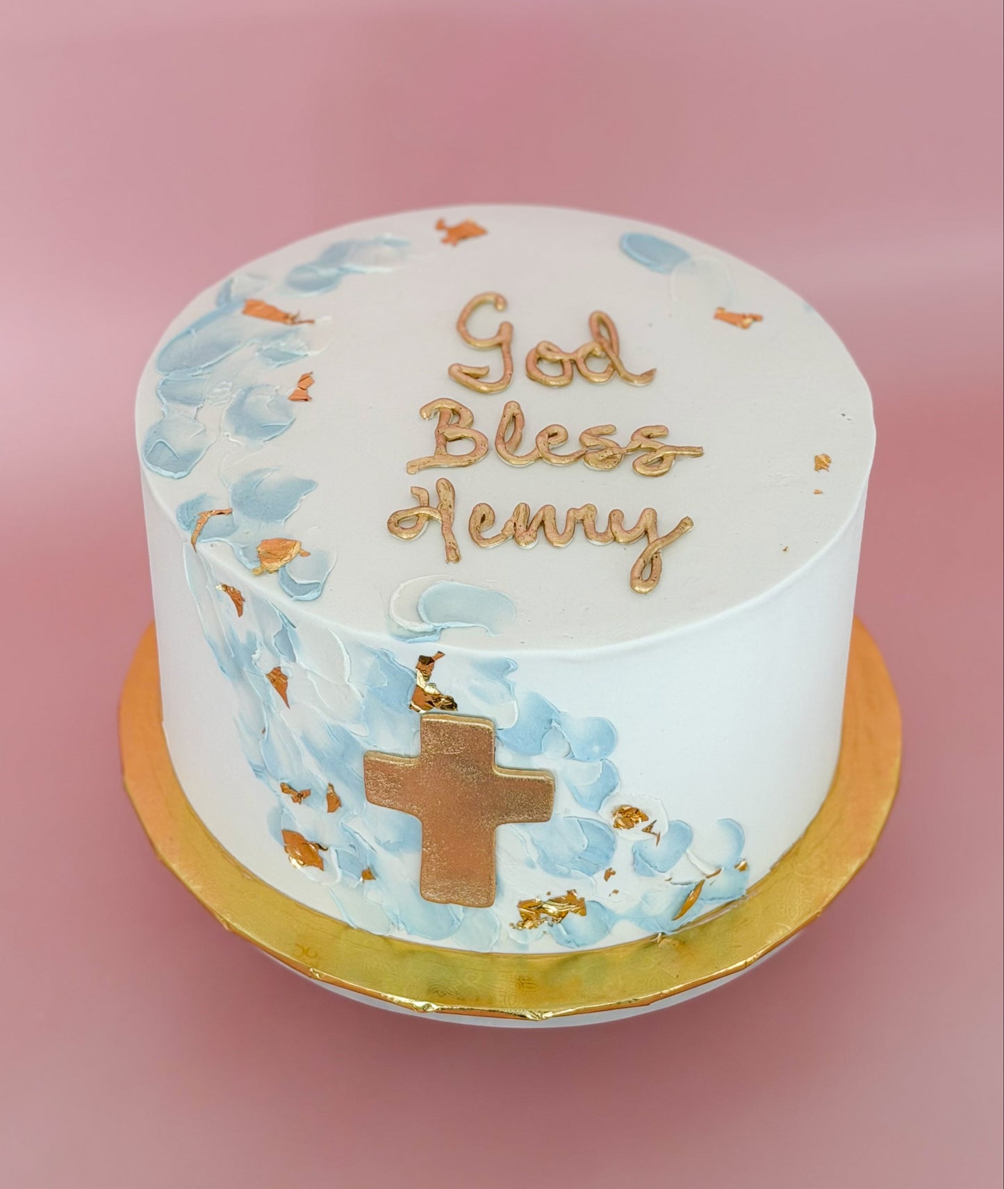 Religious With Painted Buttercream Details Cake