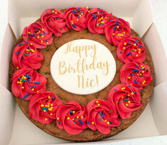 Buttercream Chocolate Chip Cookie Cake