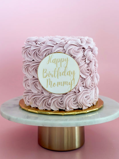 Buttercream Rosettes Cake