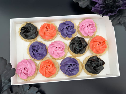 Halloween Mini Buttercream Cookies