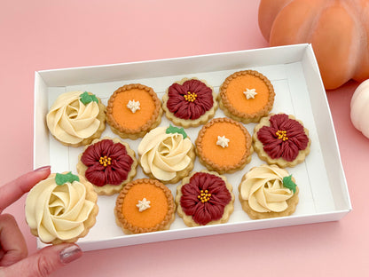 Thanksgiving Decorated Mini Buttercream Cookies