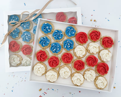 4th of July Flag Cookie Box