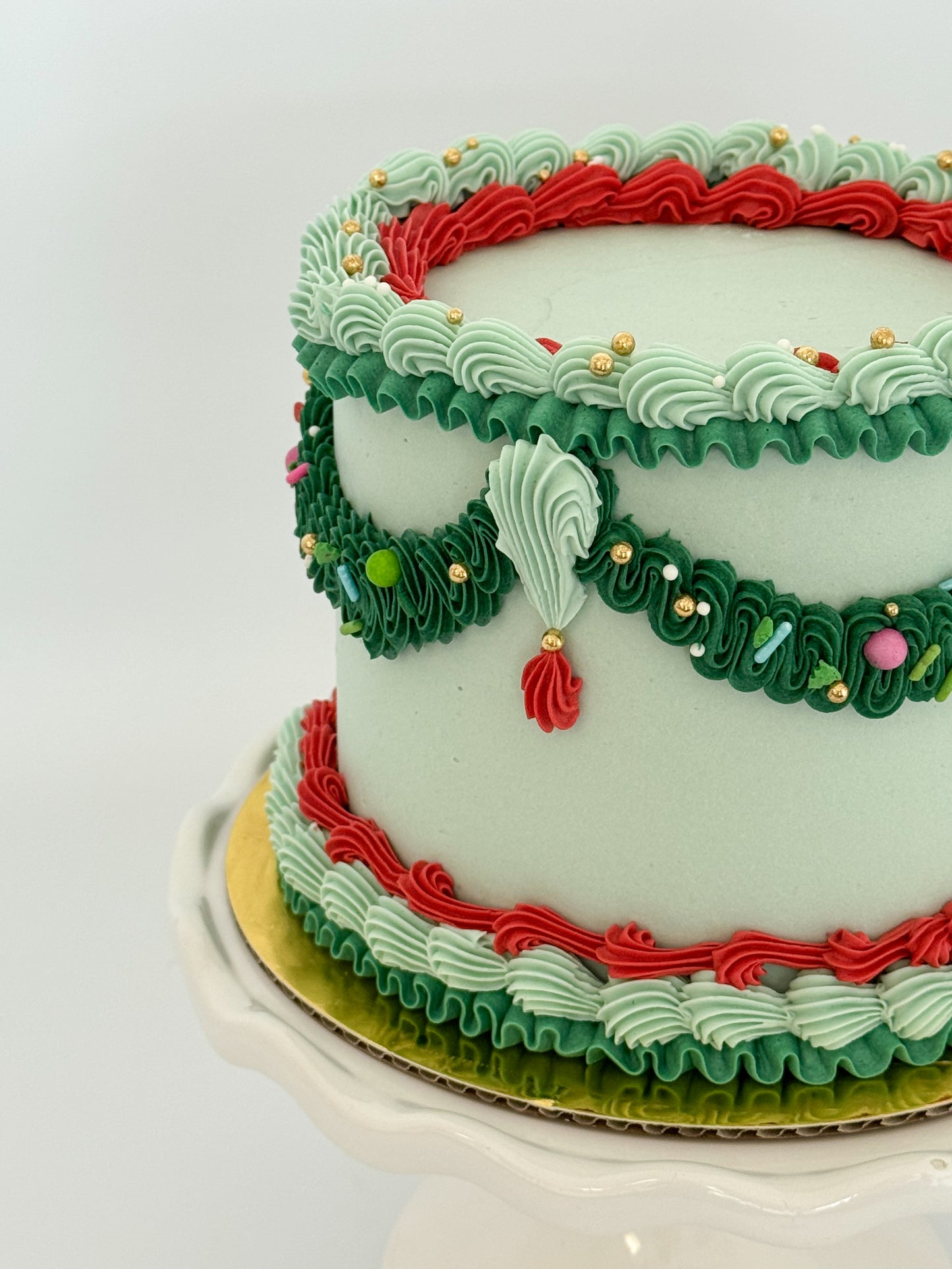 Vintage Christmas Cake