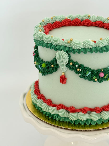 Vintage Christmas Cake