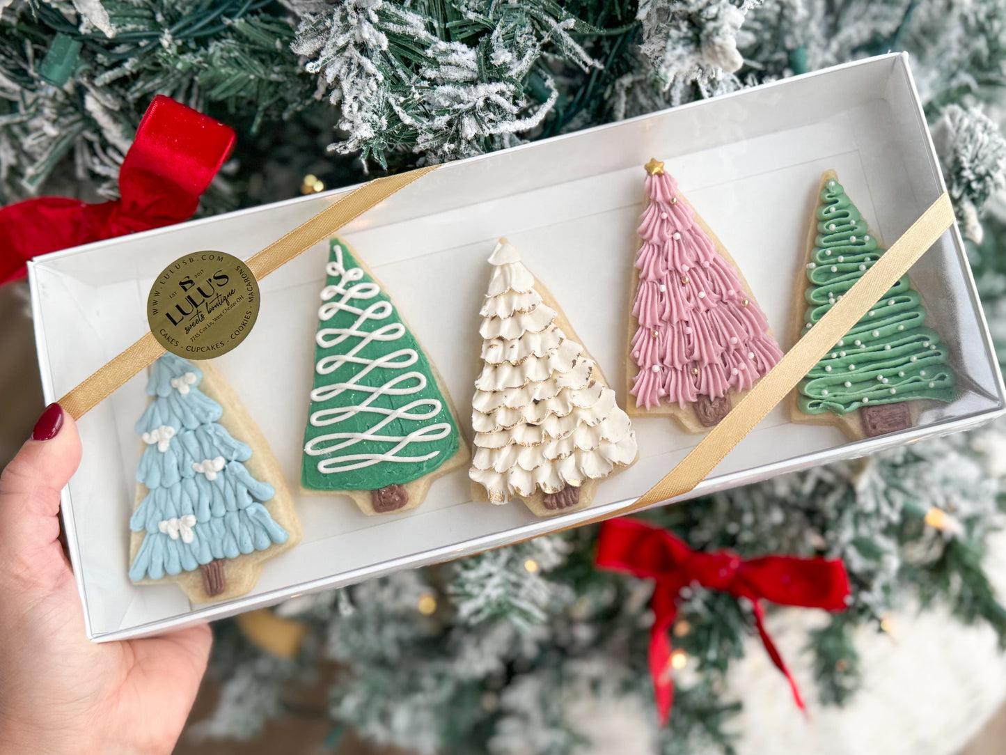 Winter Tree Cookie Box