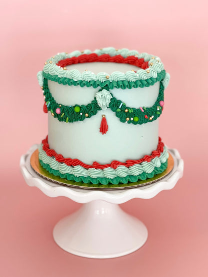 Vintage Christmas Cake