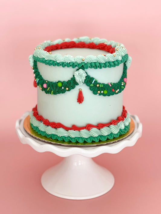 Vintage Christmas Cake