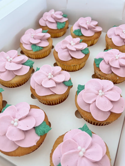 Buttercream Floral Cupcakes