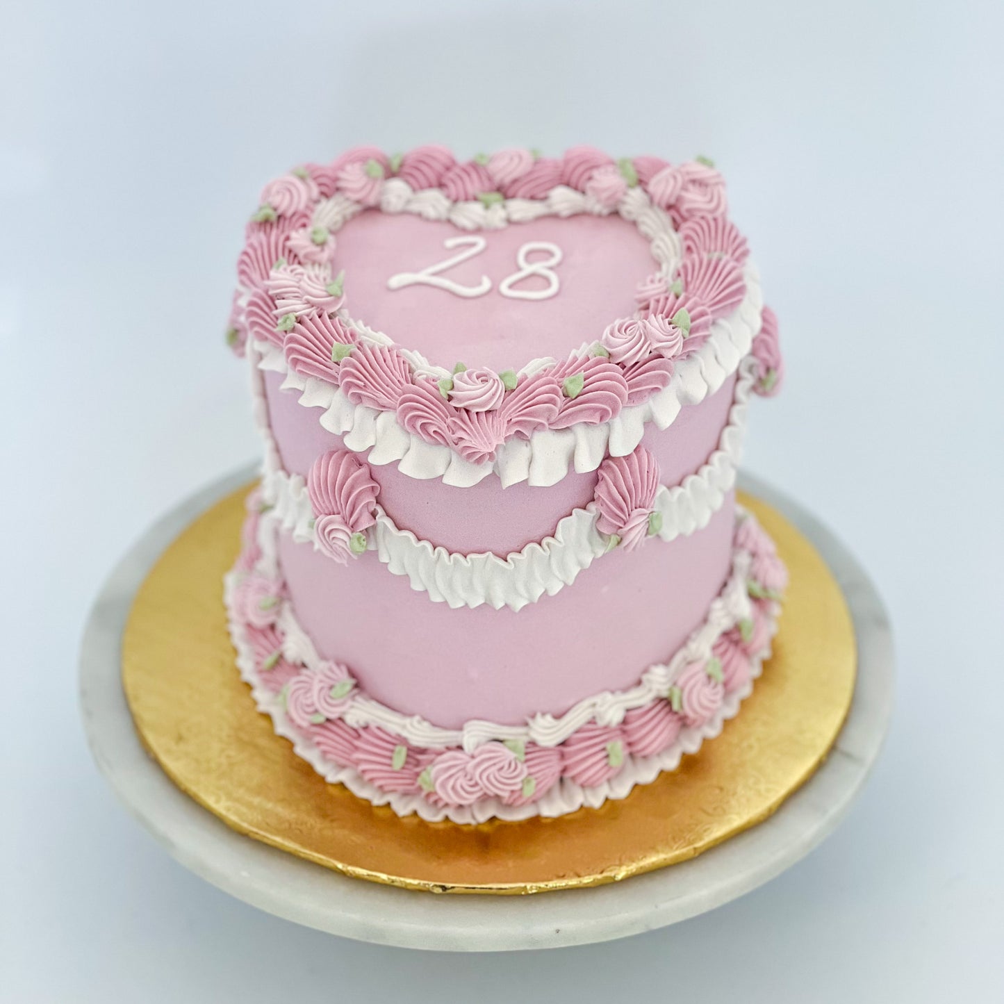 Vintage Heart Cake