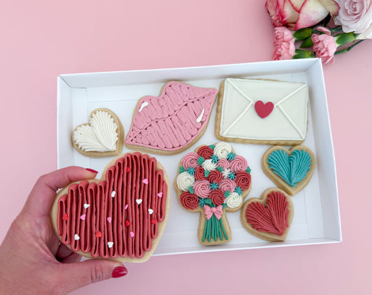 Valentine's Day Decorated Cookies