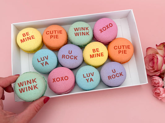 Valentine's Day Conversation Macarons