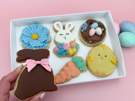 Easter Garden Decorated Cookie Box