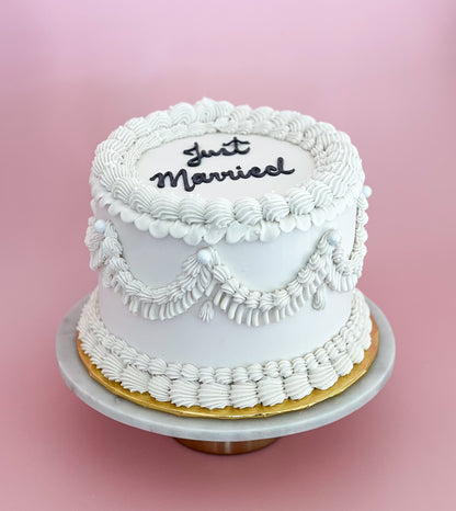 Just Married Cake