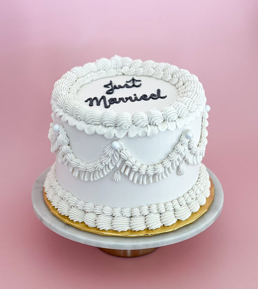 Just Married Cake