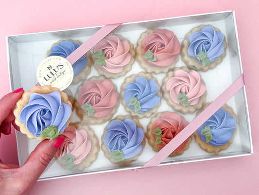 Mother's Day Mini Buttercream Floral Cookies